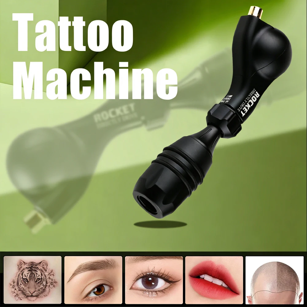 

ROCKET D3 Rotary Tattoo Pen RCA Interface Permanent Makeup Tattoo Pen Machine for Tattoo Artists and Beginners