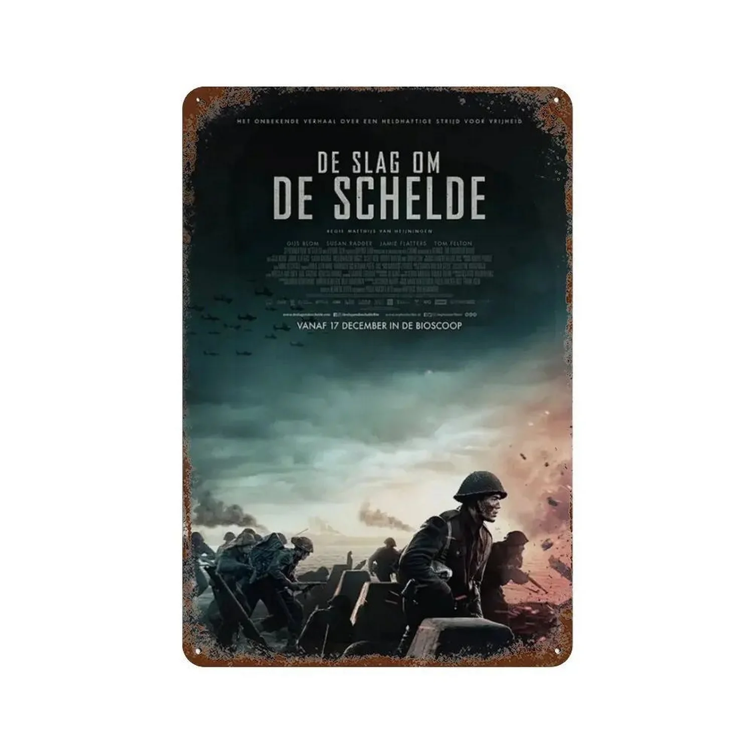 Vintage Military War Movie Poster Metal Tin Sign Set Retro Windtalkers Hacksaw Ridge Stalingrad Wall Art Decor for Man Cave Bar