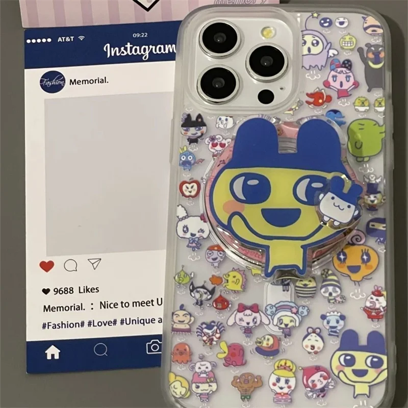 Magnetische Zeichentrick-Handyhülle mit Magnethalterung für iPhone 11 12 13 14 15 16 17 Pro Max – Detail 1