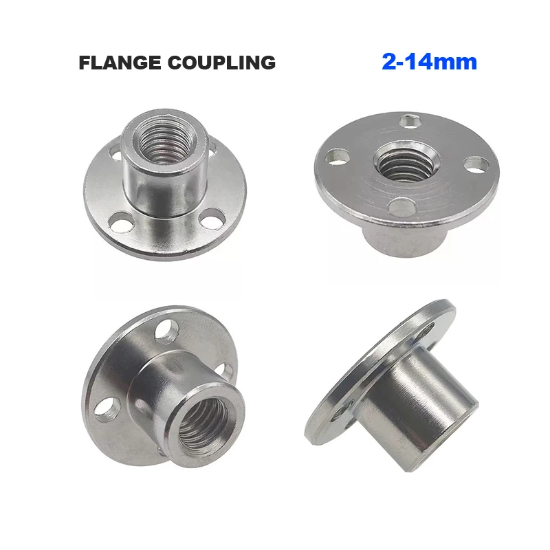 Rigid Flange Coupling 45 # Steel Flange Plate ID 2/3/3.17/4/5/6/6.35/7/8/10/11/12/14mm Guide Shaft Optical Axis Support Bearing