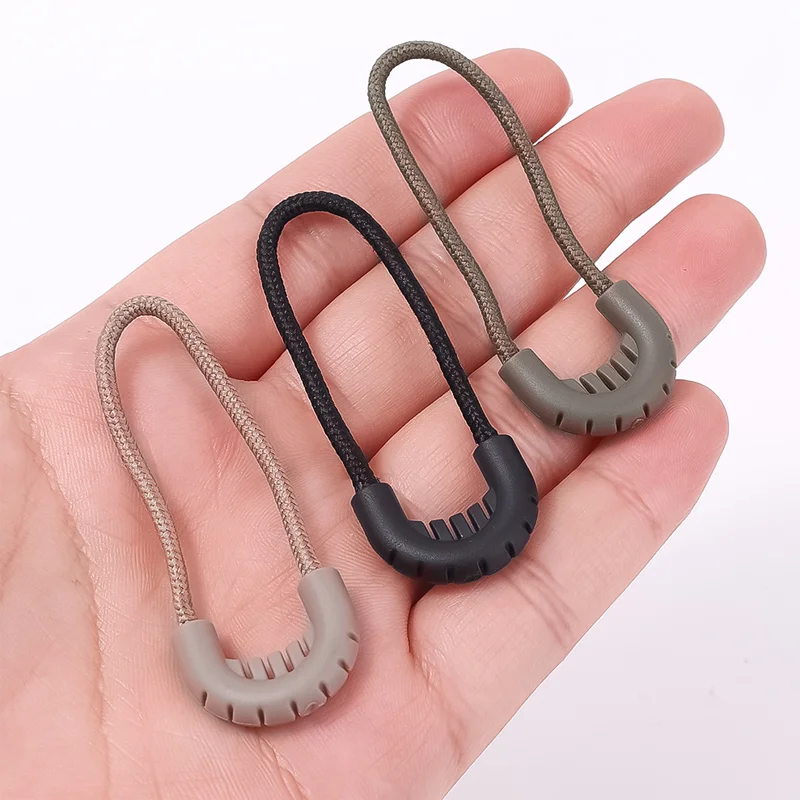 10Pcs New Plastic Zipper Pulls Cord Zip Puller Clip High-quality Replacement Ends Lock Clothing Backpack Luggage Accessories