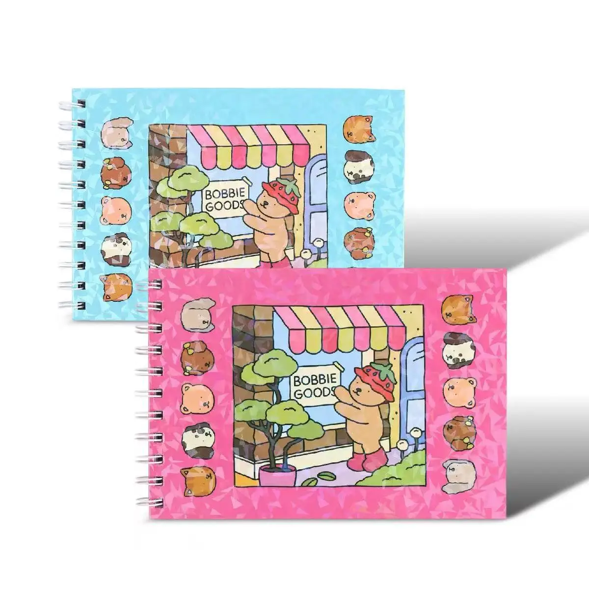 1 livre de coloriage d'animaux à spirale, couverture rigide épaisse, cahier de dessin éducatif, bloc de croquis artistique DIY pour enfants, cadeau de vacances