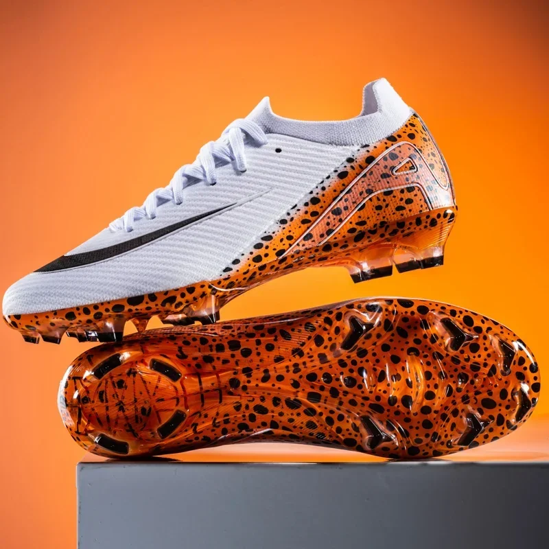

New Men Women Professional Football Boots Cleats Grass Training Match Sport Soccer Shoes FG/TF Ultra-light Non-slip Unisex
