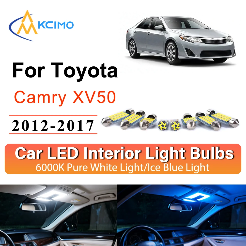 Upgrade Interior Light Direct Replacement For Toyota Camry XV50 2012-2017 LED Lamp Footwell Night Driving Accessories