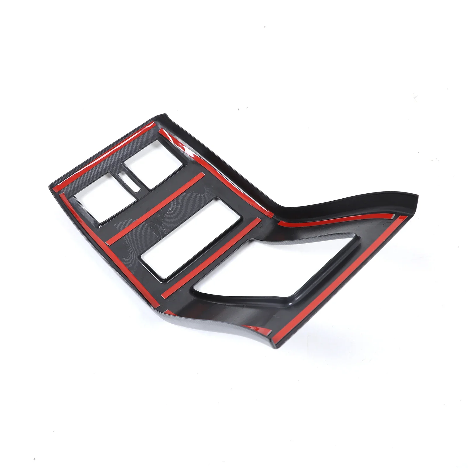 For Mitsubishi Outlander 2022 2023 2024 ABS Carbon Fiber Center Console Decoration Inner Door Handle Bowl Cover Trim Accessories