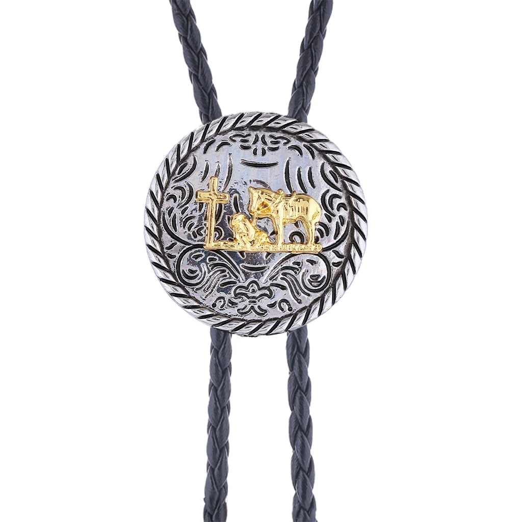 Animal series round bolo tie - fashionable accessories for both men and women