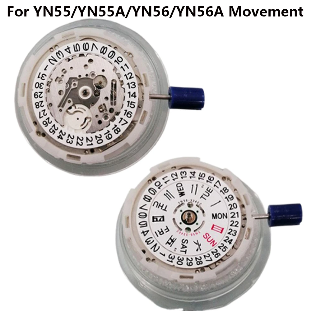 

Механизм YN55A YN56A, 22 камня, замена для автоматических механизмов YN55 YN56, модификация с указателем дня и даты, часовой механизм