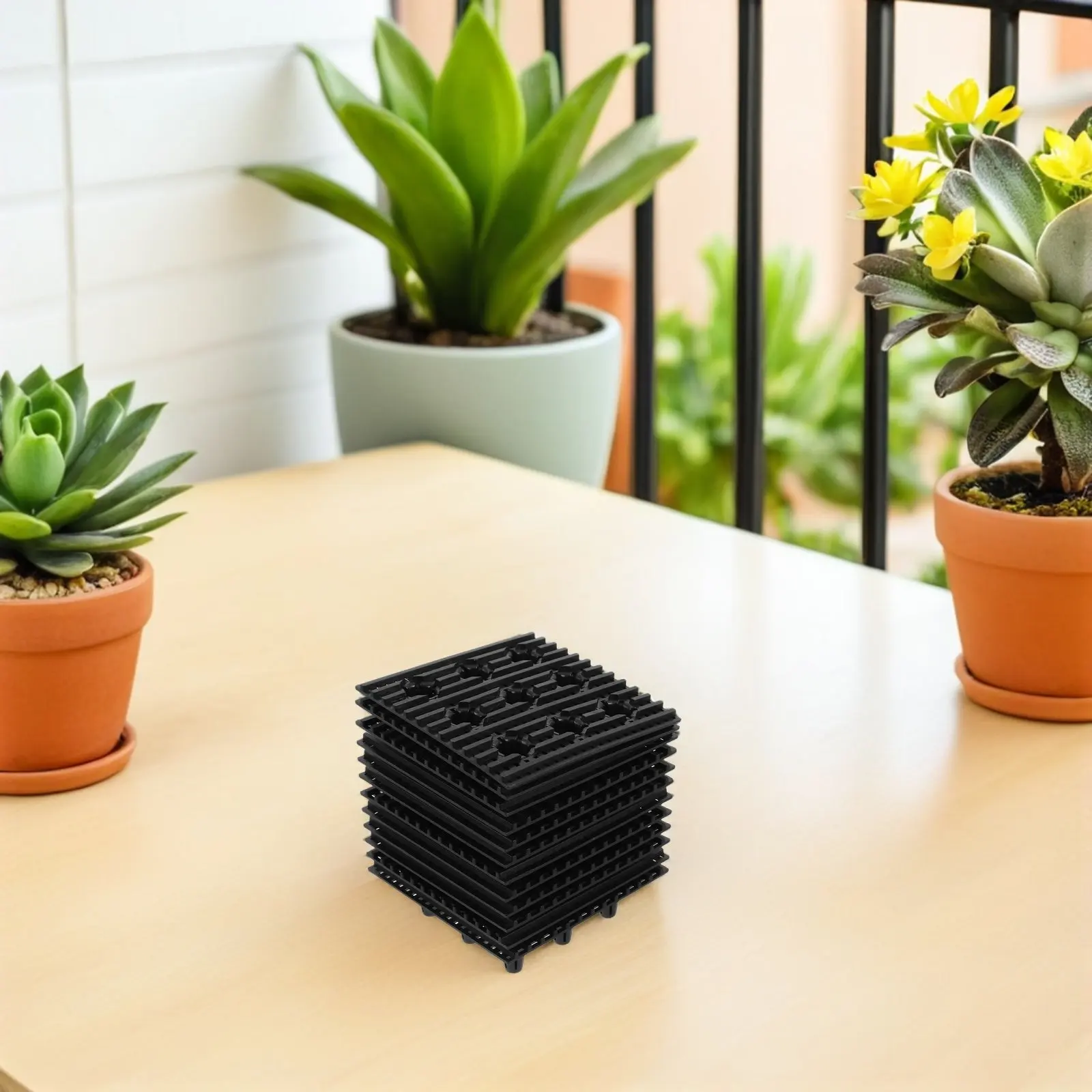 12 pcs Planter Flower Pot Halloween Christmas New Year Flower Pot Riser Flower Pot Mesh Pad Indoor Plant Pots Indoor Flower Pots
