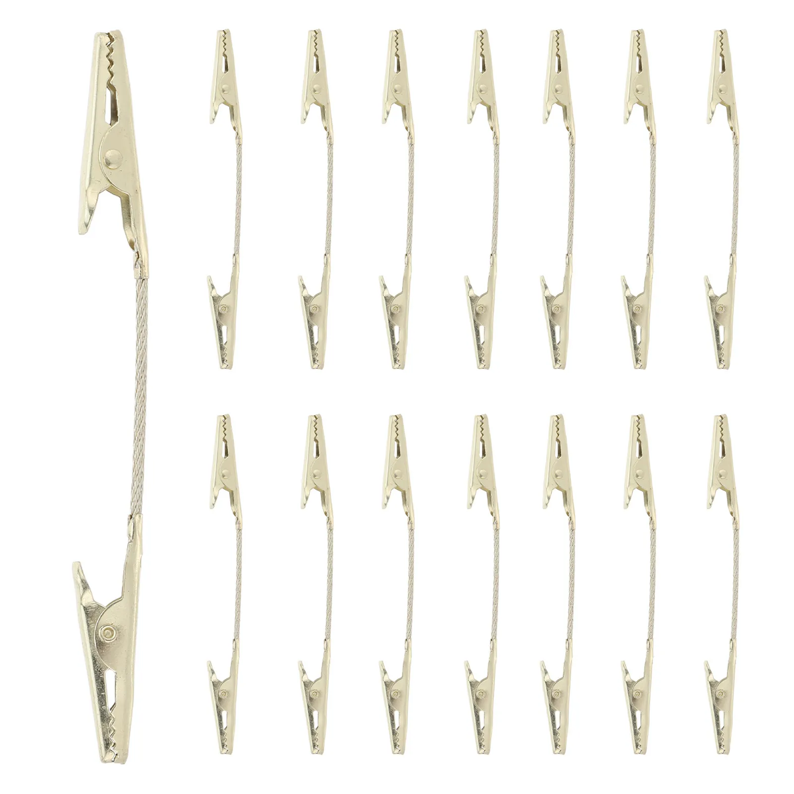 15Pcs Metal Double Headed Memo Clips Double Ended Alligator Clip Note Card Holder for Photo Display Office Metal Clips