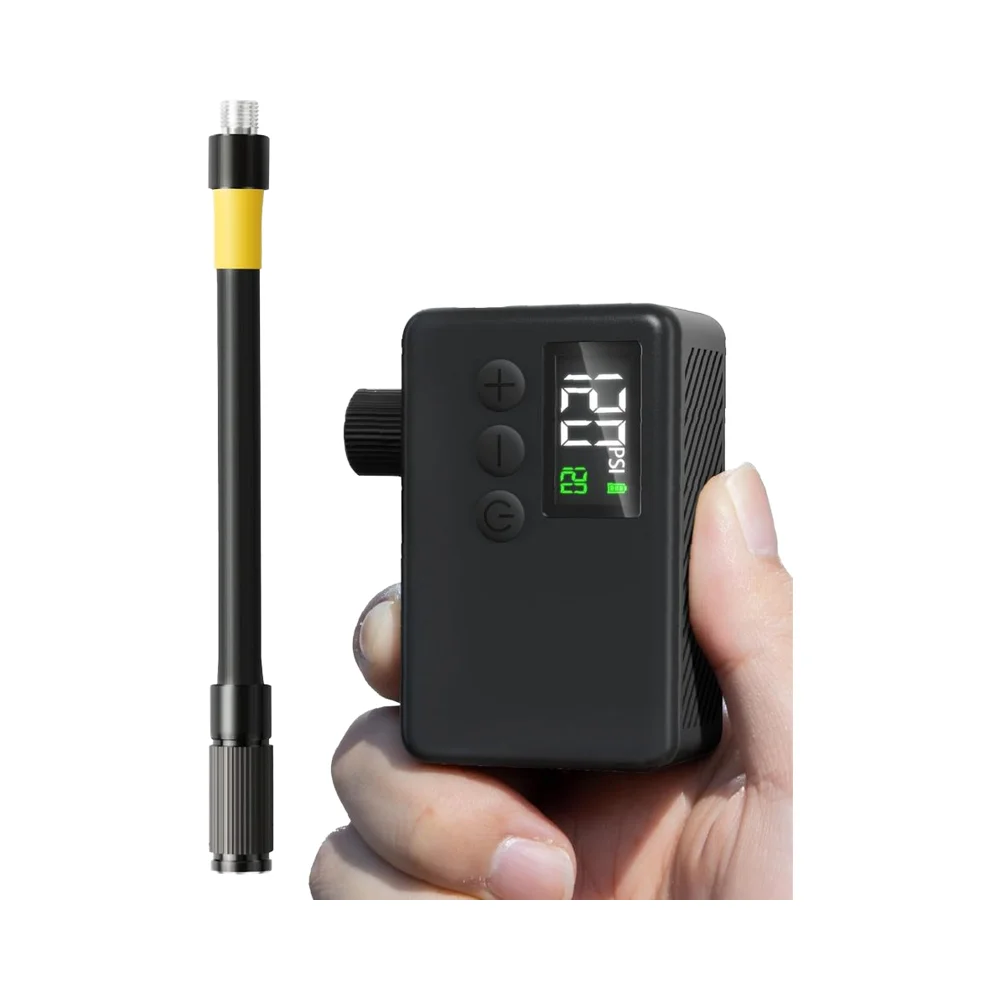 

High-Pressure 120 Psi Portable Electric Bicycle Pump Valves Fast Inflate Road Mountain & Mini Bikes Bicycle Pump