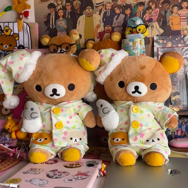 

Kawaii Rilakkuma пижамная кукла Lala Bear, японская легкая кукла-медведь, носить пижамную милую куклу, медведем, детский сюрприз, подарки на день рождения, игрушка
