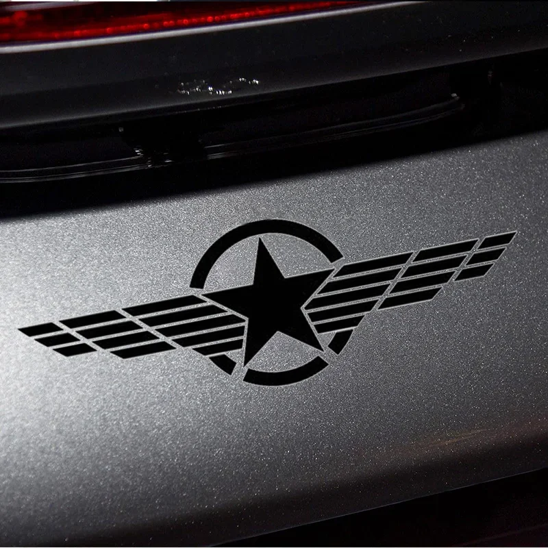 New Design Pentacle Former World War II Car Sticker Vinyl Military Standard Appearance Decal Decal Auto Parts, 15cm