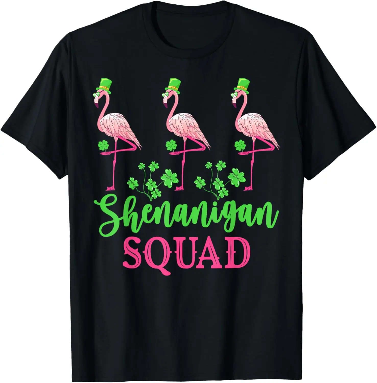 

Shenanigan Squad Irish Flamingo Leprechaun St Patrick's Day T-Shirt