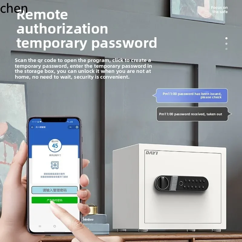 Home Small Mini Invisible Safe Password Cabinet Bedside Cabinet Anti-theft Clip Wall-mounted Wardrobe Office Safe