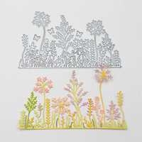 Metal Cutting Dies Lawn Grass Edge fenceStencils For Scrapbooking Card Making Embossing Template DIY Home Crafts Die Cut