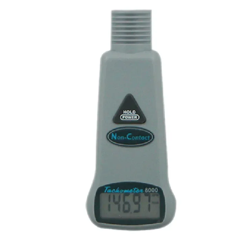 AZ-8000 العلامة التجارية الجديدة عدم الاتصال مقياس سرعة الدوران 5-30 سنتيمتر المدى 10 ~ 999999 دورة في الدقيقة سرعة الطاقة الإلكترونية شحن سريع