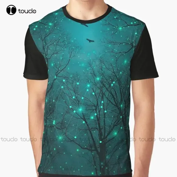 Silently One By One The Stars Blossomed Graphic T-Shirt Custom Aldult Teen Unisex Digital Printing Tee Shirts Custom Gift