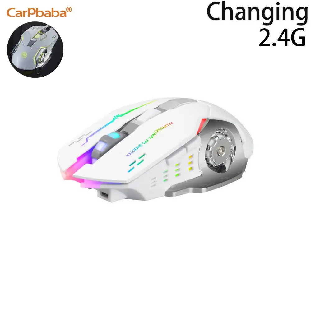 Carpbaba GM6 Gamer Gaming Mouse Adjustable Wired Optical LED Computer Mice USB Cable Silent Mouse For Laptop PC