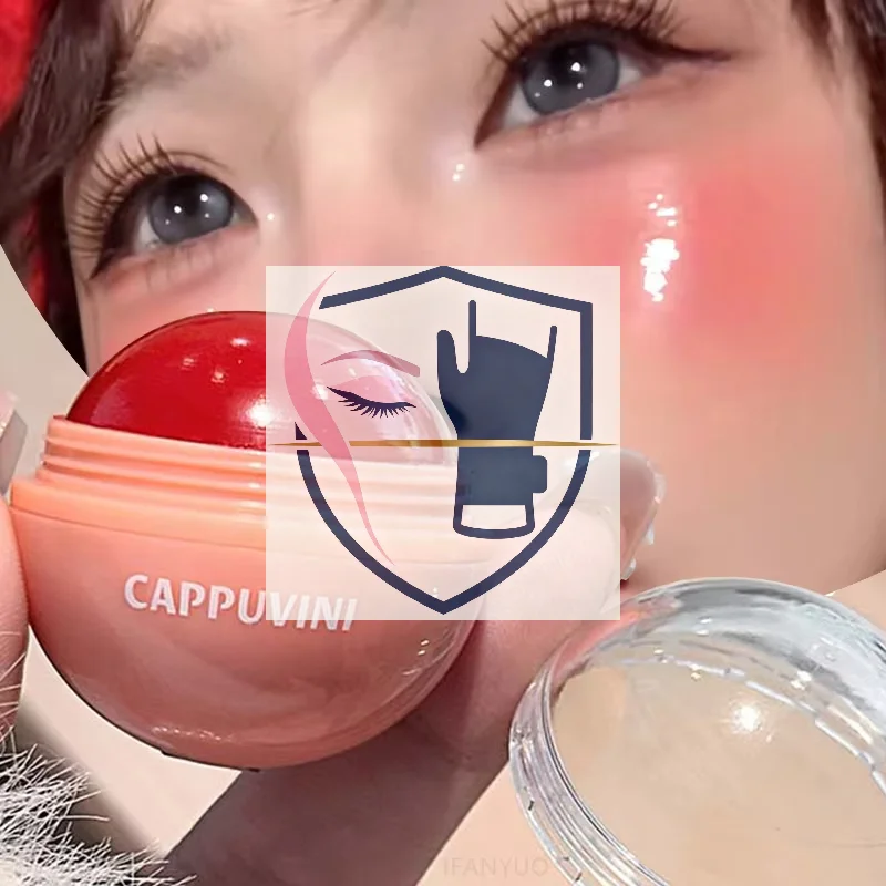 Cappuvini Blush Ball Water Light Blusher Brightening Face Easy Color Multi-Use Blush Makeup Suitable For Lips And Cheeks