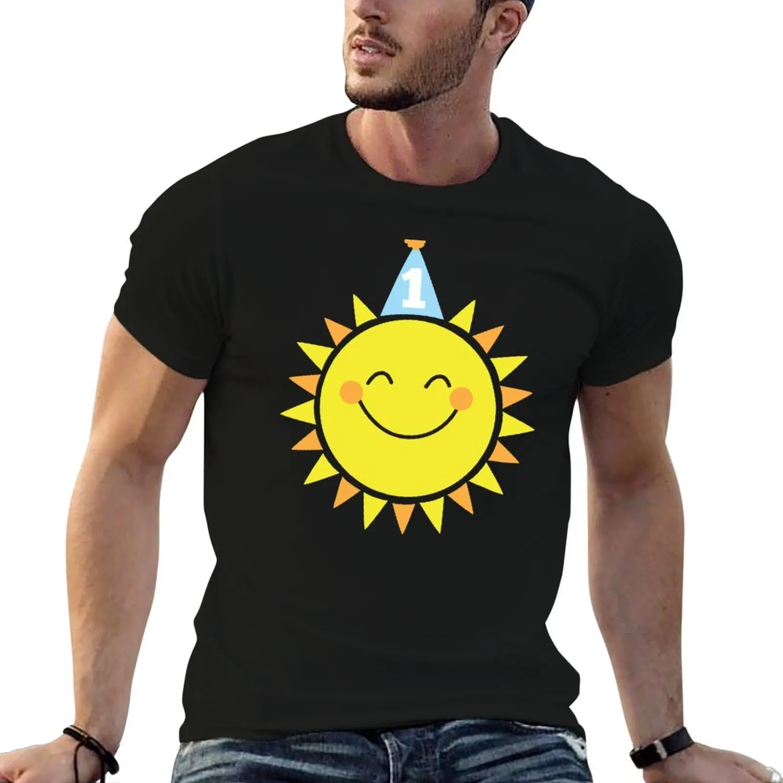 

Baby First Birthday Cute Happy Smiling Sun Graphic T-Shirt essential t shirt man t shirt graphic man t shirts graphic T-shirt