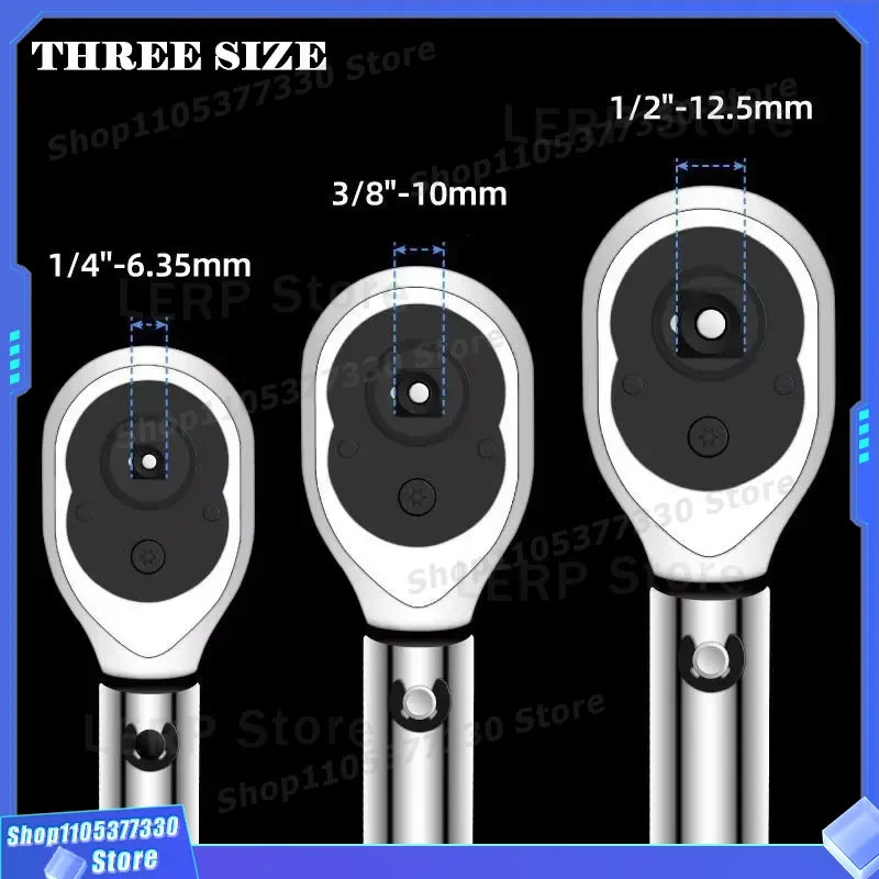 High Precision Adjustable Torque Wrench Preset Auto Repair Tool Kit for Tire Spark Plug Bicycle Maintenance Professional