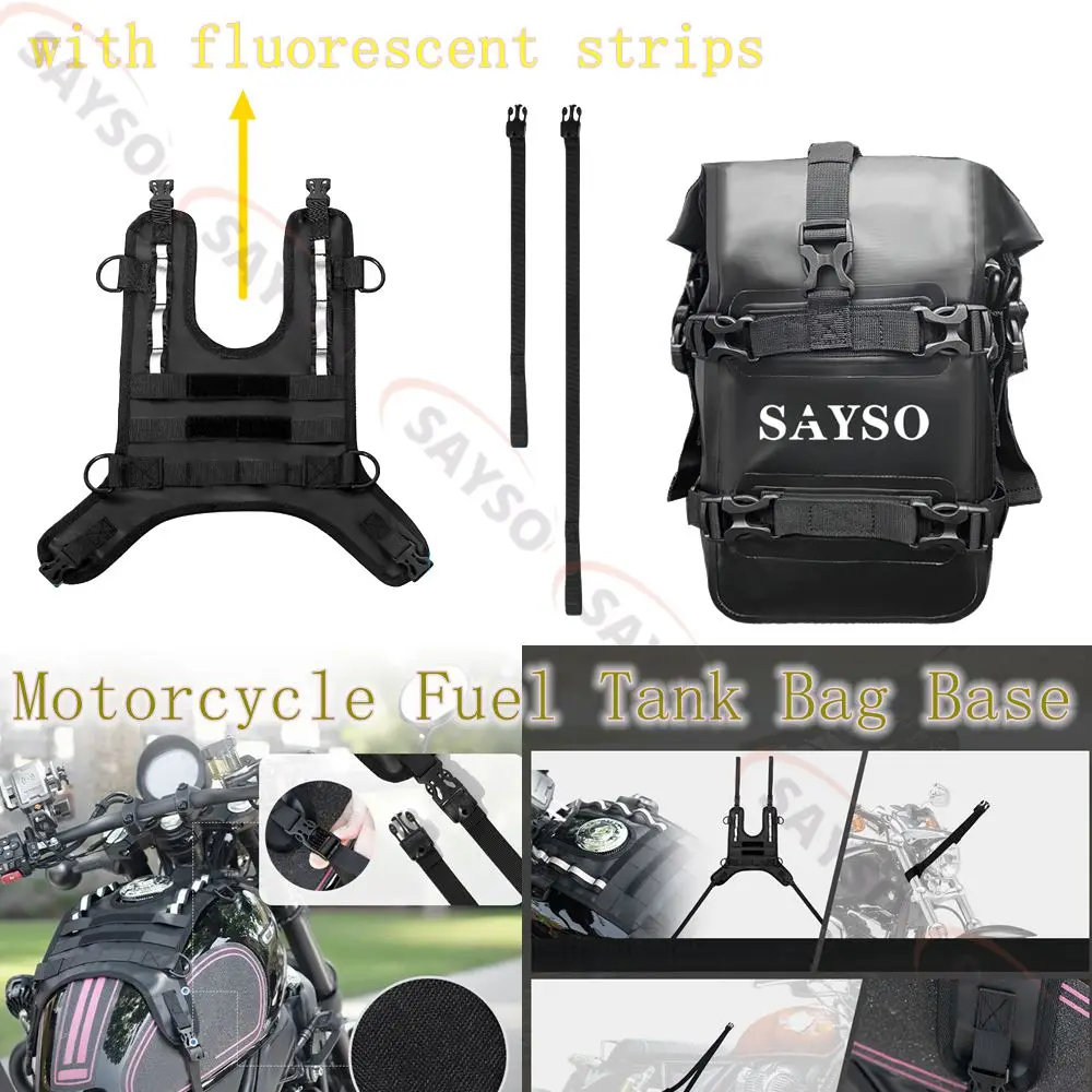 

1/2PCS Motorcycle Tank Bag/Bumper Bag Universal Saddle Bag Mounting Base