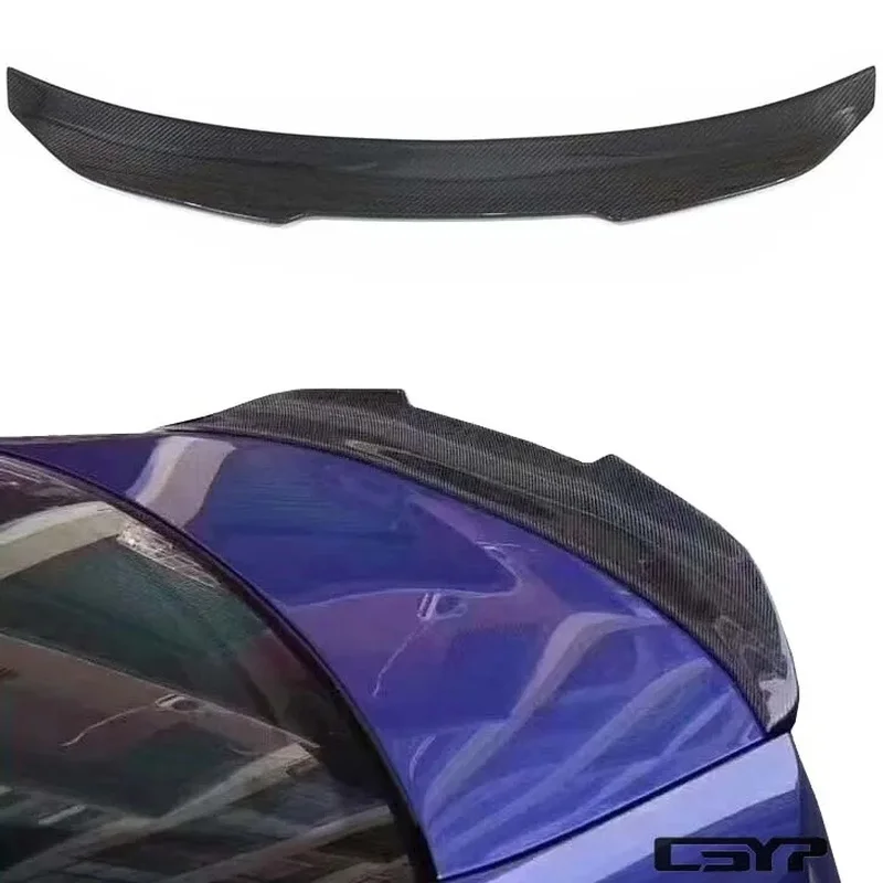 High Quality PSM‑Style Real Carbon Fiber Rear Spoiler Trunk Wing