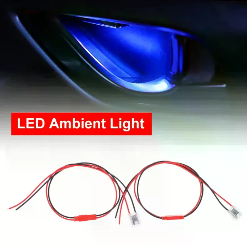 

Car LED Ambient Light Transparent Lamp Body Circular Car Inner Bowl Lights Door Handle Handrail Light Atmosphere Decorative Lamp