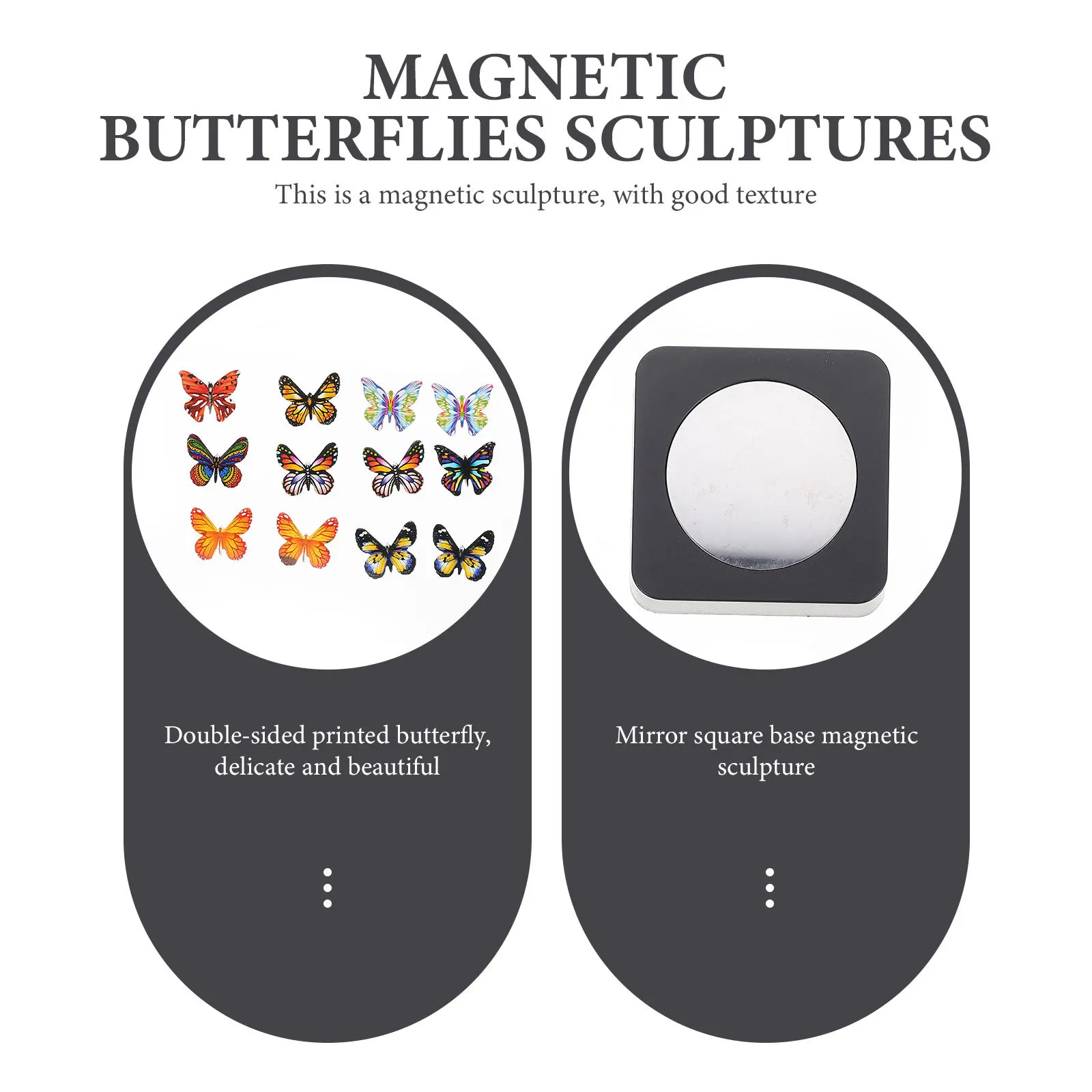 1 مجموعة من النحت المغناطيسي لتقوم بها بنفسك اللبنات فراشة الحرفية لمكتب مكتب الديكور ديكور المنزل غرفة سطح المكتب الملحقات