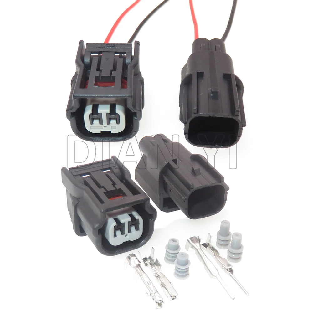 1 Set 2 Way Starter 6189-7036 6189-6905 Inlet Pressure Sensor/Turn Signal Lamp Electric Cable Socket for Car Automobile