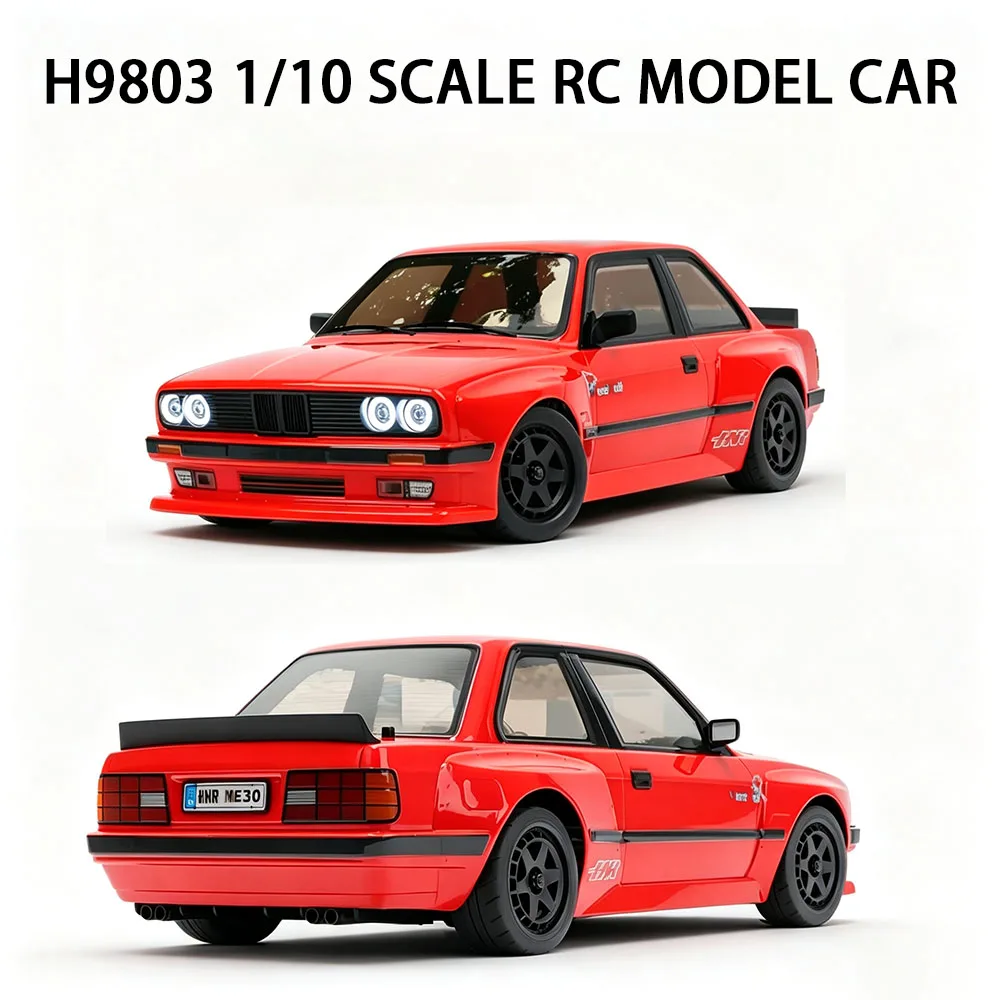 H9803 1/10 RC Car 4WD Brushless RTR Racing Drift Vehicle 2.4G Electric Remote Control Car Model Toy Suitable As A Gift