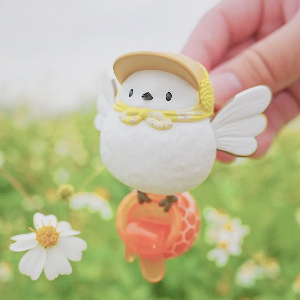 Shimaenaga Sayuri Series Blind Box Long-Tailed Tit Surprise Mystery Box Desktop Decor Collectible Model Kawaii Toy Birthday Gift