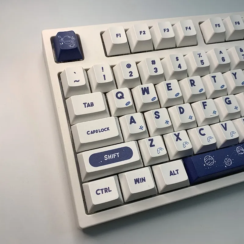 GMK Astronaut Keycap 129 klawiszy Materiał Pbt Gaming Esports Oryginalny profil fabryczny Proces sublimacji Klawiatura mechaniczna