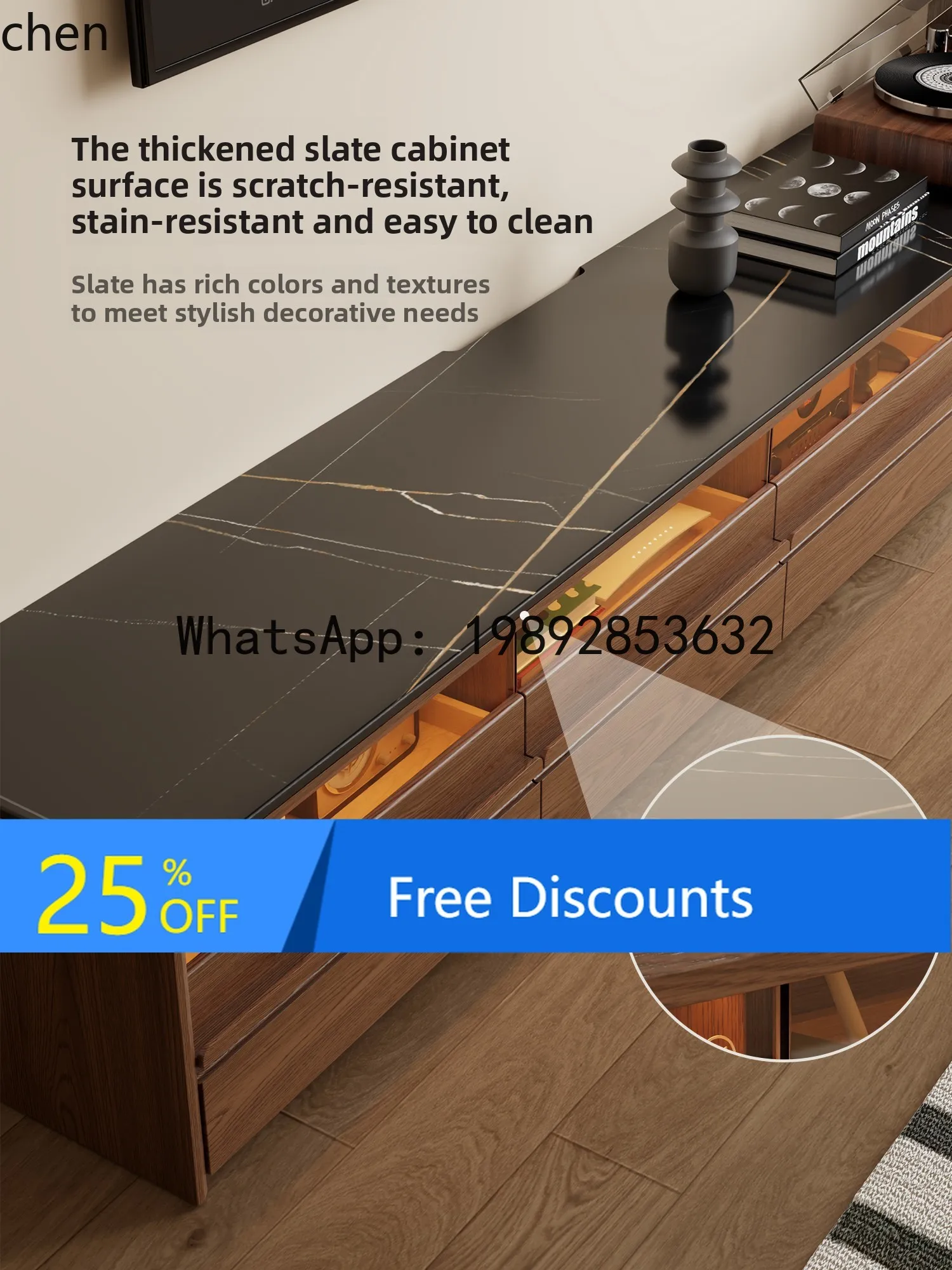 

solid wood TV cabinet simple partition storage locker floor audio and video floor cabinet