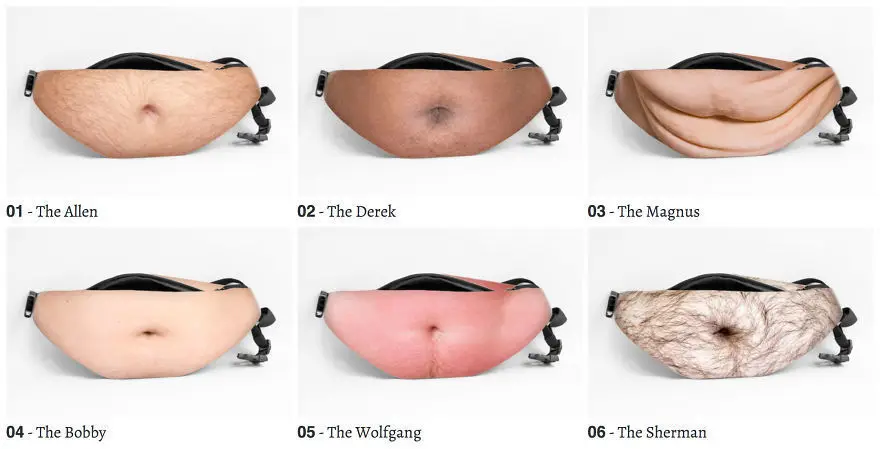 Kreative Simulations-Bauchtasche für Outdoor-Sport, Lustige Handy-Aufbewahrungstasche, Personalisierte Fake-Bauchtasche für Spaß – Detail 22