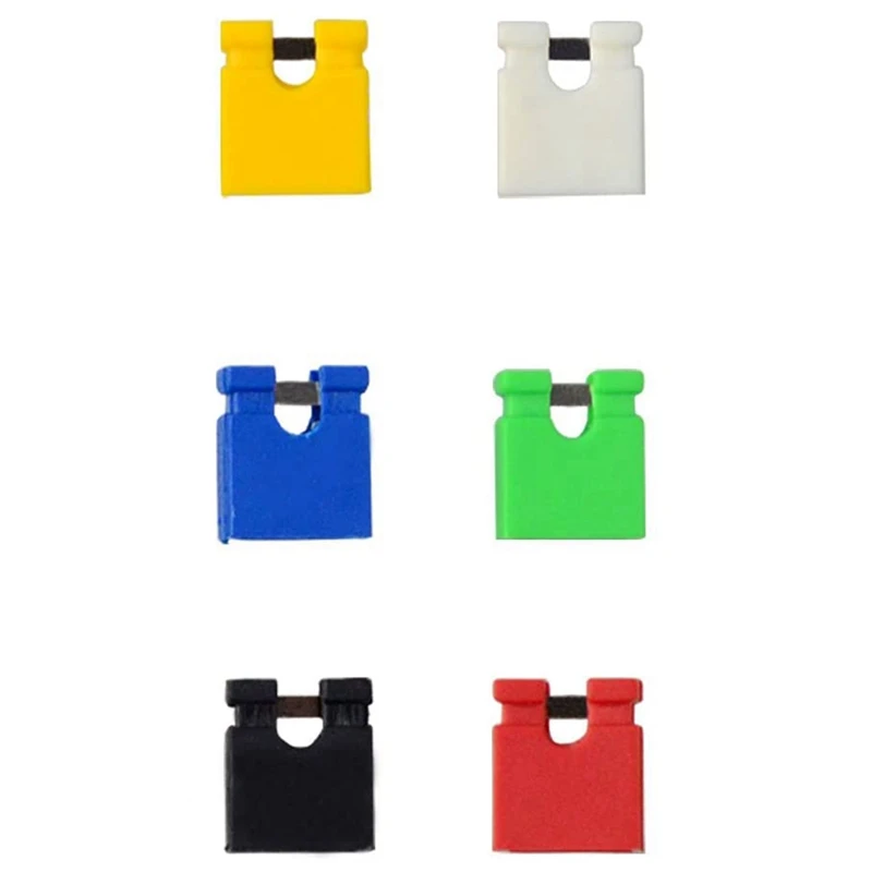 A86G-100Pcs 2.54MM Jumper Cap Open Type Shorting Cap Shorting Block Shorting Cap Socket Pin Header Connection Block