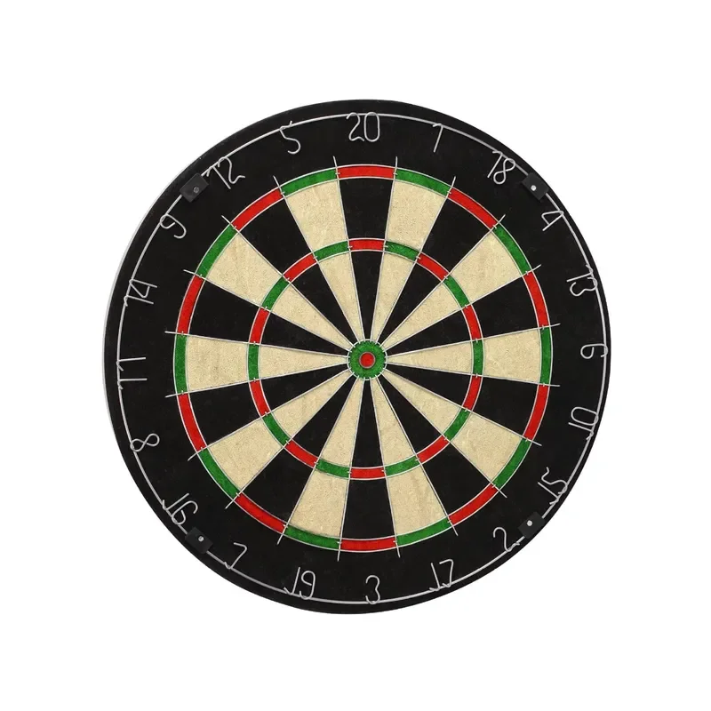 LinkVisions Children's Sisal Dartboard Set Staple-Free Target Safety 12 X 18g Metal Steel Tip Darts Mounting Kit Included