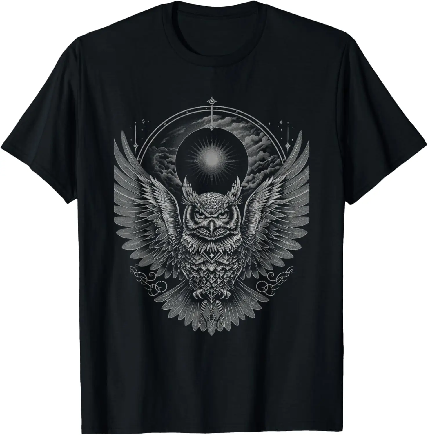 Tarot Card Occult Majestic Owl Mystical owl T-Shirt