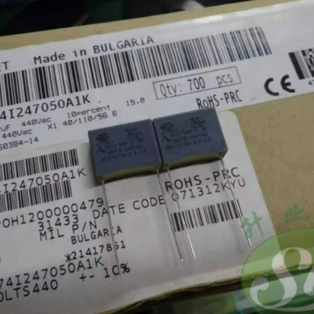 

10pcs/lot AV R47 0.047uf/440VAC 47nf 473 Brand New X1 15mm Film Capacitor R474I247050A1K