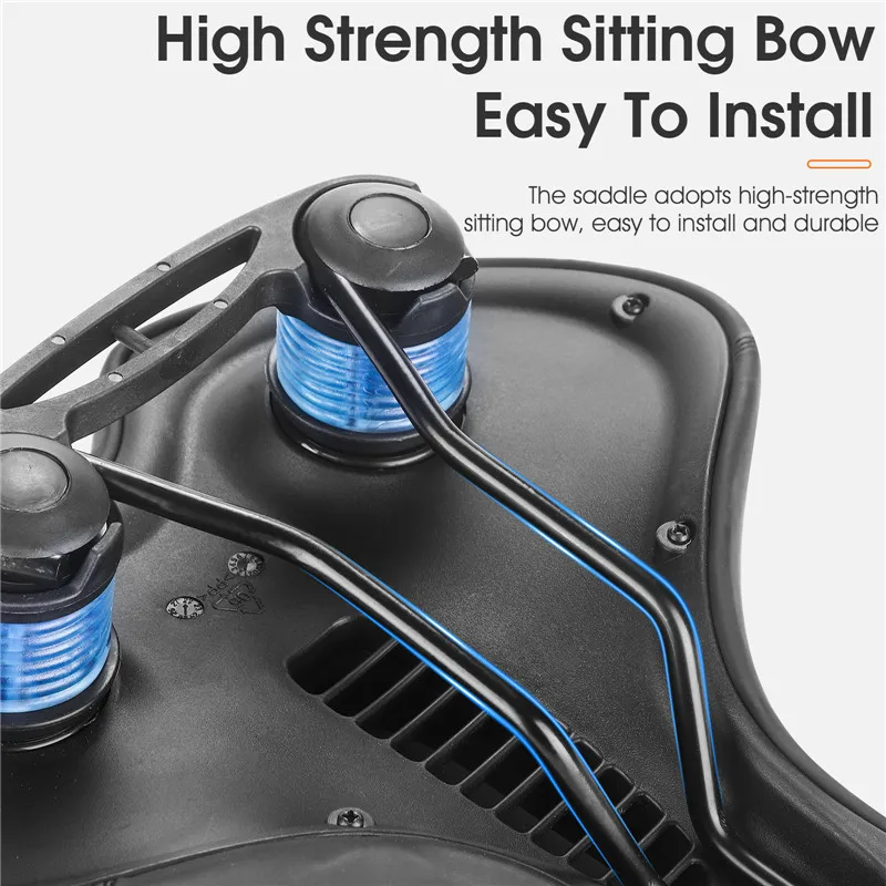WEST BIKING Comfortable Gel Foam Bicycle Saddle MTB Shock Absorber 30cm Extra Wide Seat Cushion For Commuter Bike Exercise Bike