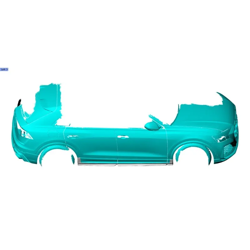 Voor Audi Rs Q8 Rsq8 2021-2023 Real Carbon Fiber Side Rokken Extensions Lippen