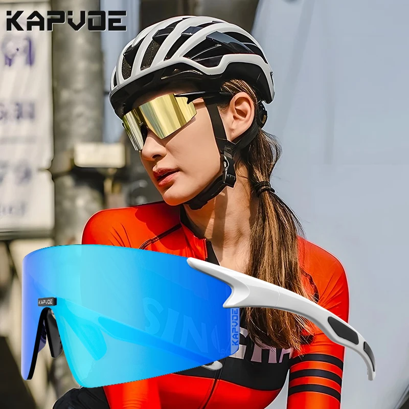 

Kapvoe Cycling Sunglasses for Men Fashion Lightweight Bike Glasses Cycle Women Sports Bicycle MTB Hiking Riding Eyewear UV400