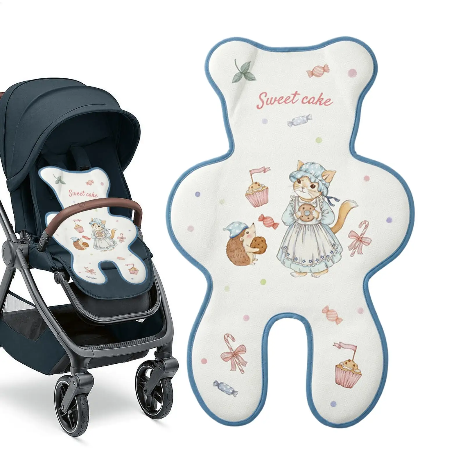 Cooling Stroller Pad Cool Down Breathable Cool Down Stroller Padding For Parents Mothers Babysitters Picnic Beach Park Travel