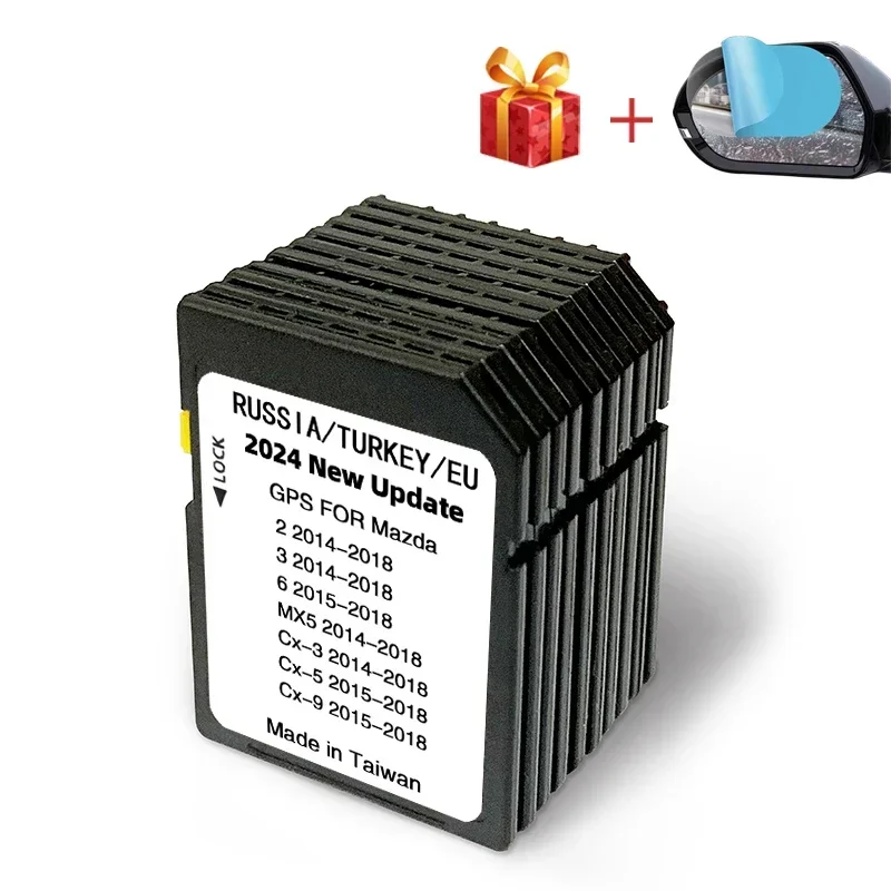 16GB Vollständige EU Russland Türkei Ukraine Karten für Mazda 2/3/6/CX3/CX5/CX9/MX5 Fahrzeug-Navigationssystem SD-Karte Navigations-GPS Upgrade-Software
