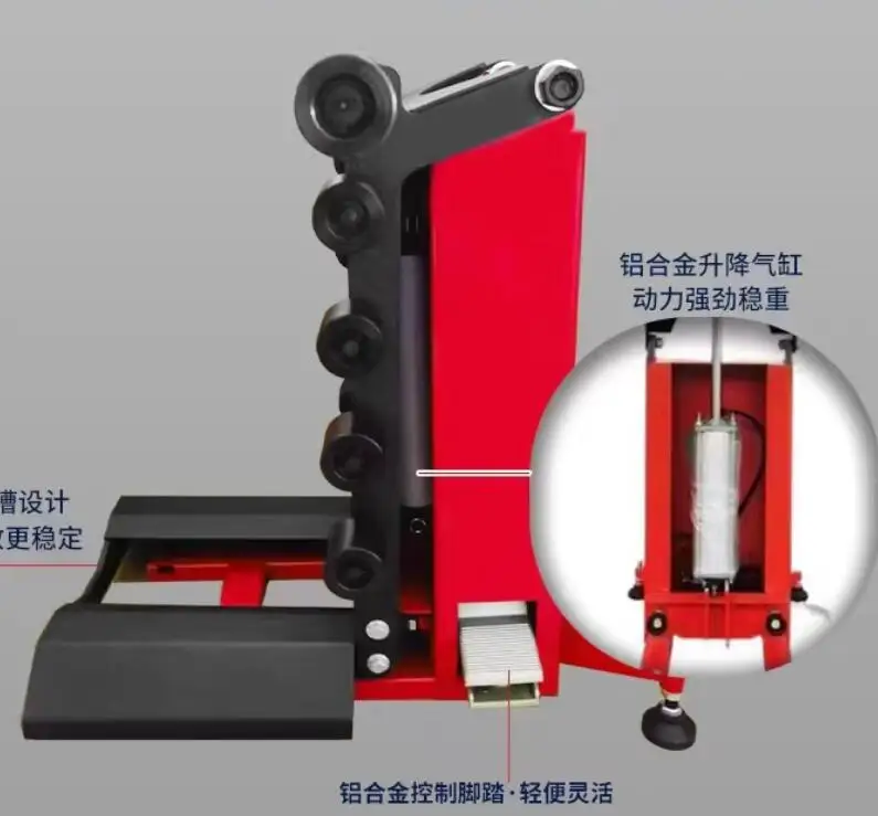Pneumatic Tire Changer Machine with Assist Arm Tyre Tapping Tool & Tire Loading Device for Automotive Repair