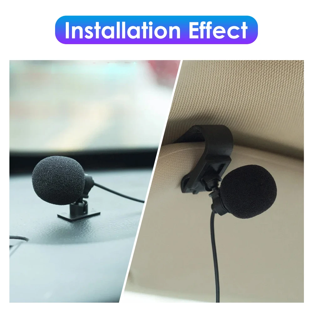 Car GPS Navigator 3.5mm Jack Plug Car Stereo External  Microphone Mono Audio Microphone for Car Auto Vehicle GPS Player