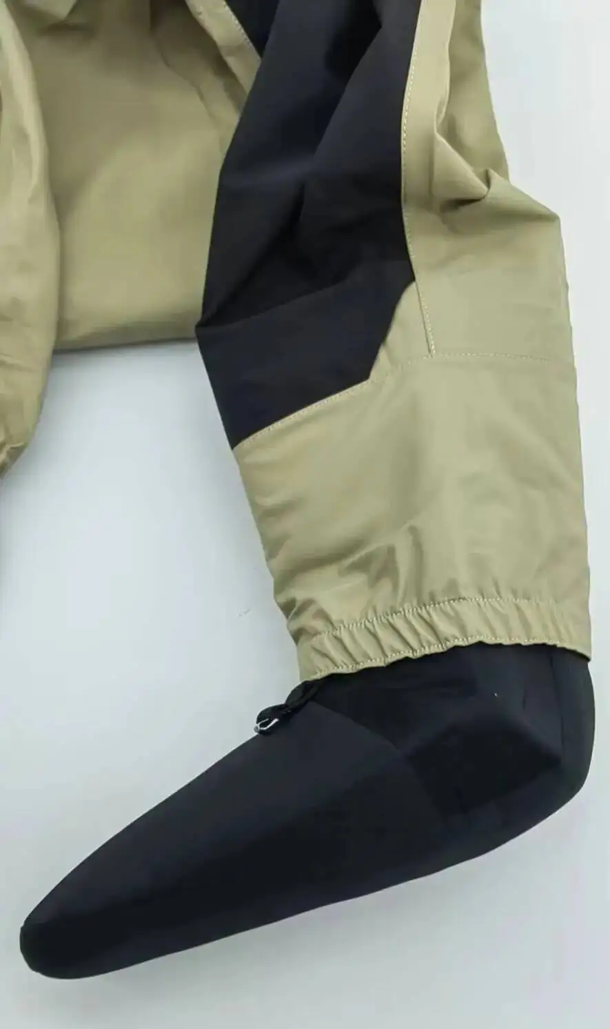 ELUANSHI Fliegenfischer-Wathose mit Flachem Bund, Strapazierfähige Wathose mit Strumpffuß – Detail 13