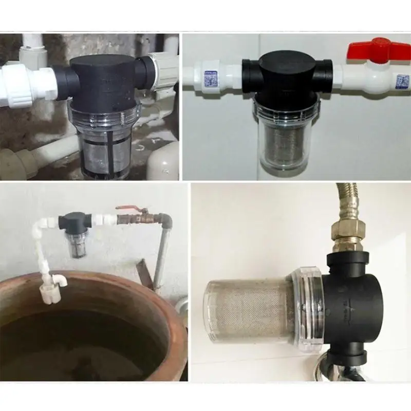 

652F 20/40/80 Mesh Garden Pond 1/2inch Inline Mesh Strainer Water Filter Irrigation High Pipeline