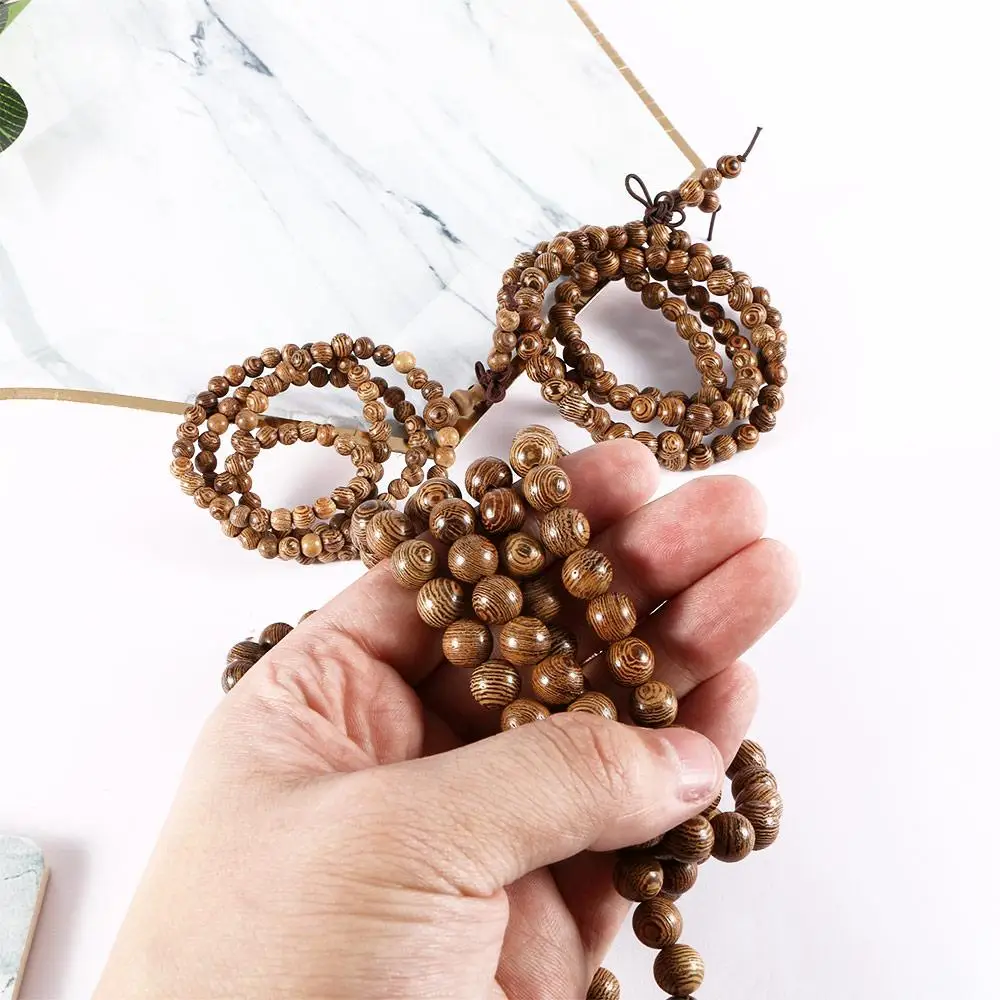 ファッション特別な木製ビーズチベット仏教バングルジュエリー数珠仏ロザリオ数珠ブレスレット
