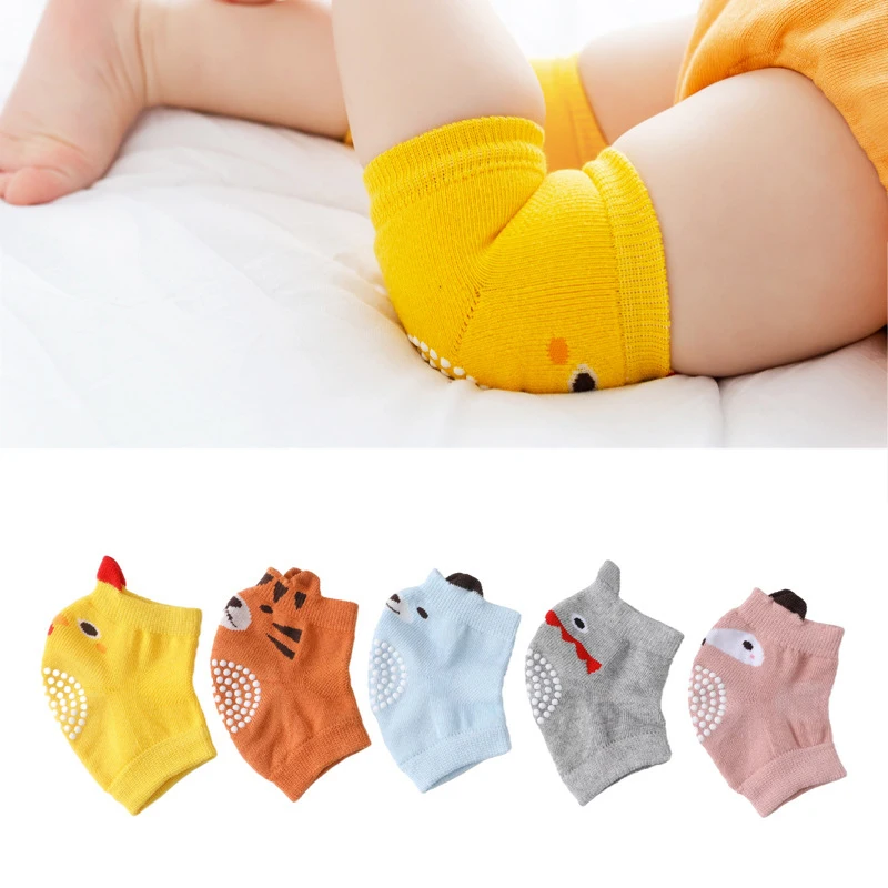 Baby Leg Warmer Girls Boys Non-slip Knee Pads Newborn Protector Crawling Elbow Cushion Kid Leging Terry Mesh Breathable Kneepad